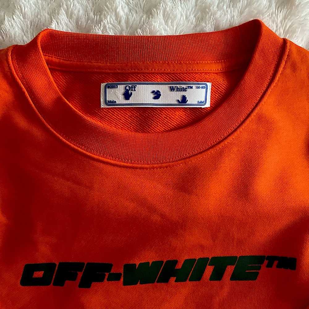 Orange Off-White Sweatshirt